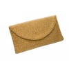 Shiny Gold Mail Clutch